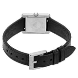 Emporio Armani Classic Crystals Silver Dial Black Leather Strap Watch for Women - AR11660 Authentic Buy Shop Now