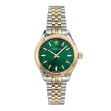 Versace Hellenyium Quartz Green Dial Two Tone Steel Strap Watch for Women - VEHU00420 Authentic Buy Shop Now