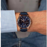 Maserati Sorpasso Chronograph Blue Dial Blue Leather Strap Watch for Men - R8871624009 Authentic Buy Shop Now