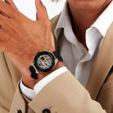Maserati Stile Skeleton Chronograph Black Dial Black Silicone Strap Watch for Men - R8871642003 Authentic Buy Shop Now