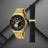 Maserati SFIDA Special Edition Automatic Black Dial Gold Steel Strap Watch for Men - R8823140012 Authentic Buy Shop Now