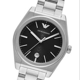 Emporio Armani Frederico Analog Black Dial Silver Steel Strap Watch for Men - AR11622 Authentic Buy Shop Now