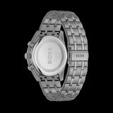 Hugo Boss Skytraveller Chronograph Gunmetal Grey Dial Grey Steel Strap Watch for Men - 1514153 Authentic Buy Shop Now