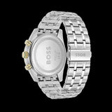 Hugo Boss Skytraveller Chronograph Green Dial Silver Steel Strap Watch for Men - 1514195 Authentic Buy Shop Now