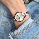 Emporio Armani Aurora Rose Gold Dial Rose Gold Steel Strap Watch for Women - AR11055 Authentic Buy Shop Now