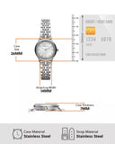 Emporio Armani Alpha Mother of Pearl Dial Silver Steel Strap Watch for Women - AR1803 Authentic Buy Shop Now