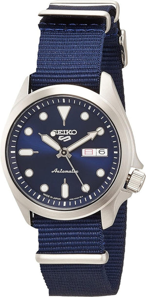 Seiko 5 Sports Automatic Blue Dial Blue Nylon Strap Watch for Men - SRPE63K1 Authentic Buy Shop Now