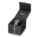 Hugo Boss Strike Black Dial Silver Steel Strap Watch for Men - 1514170 Authentic Buy Shop Now