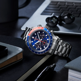 Seiko Prospex Speedtimer Solar Chronograph Blue Dial Silver Steel Strap Watch for Men - SSC913 Authentic Buy Shop Now