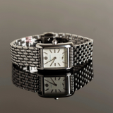 Tory Burch Eleanor White Dial Silver Steel Strap Watch for Women - TBW1069