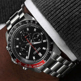 Seiko Prospex Speedtimer Solar Chronograph Black Dial Silver Steel Strap Watch for Men - SSC915 Authentic Buy Shop Now
