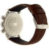 Emporio Armani Luigi Chronograph Silver Dial Brown Leather Strap Watch for Men - AR1846 Authentic Buy Shop Now