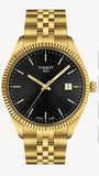 Tissot Ballade Quartz Black Dial Gold Steel Strap Watch for Men - T156.410.33.051.00 Authentic Buy Shop Now