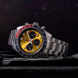 Seiko Prospex Solar Chronograph 1969 Re-interpretation Orange Dial Silver Steel Strap Watch for Men - SSC947 Authentic Buy Shop Now