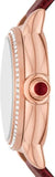 Emporio Armani Mia Mother of Pearl Dial Red Leather Strap Watch for Women - AR11646 Authentic Buy Shop Now