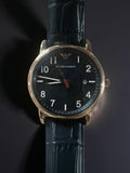 Emporio Armani Luigi Blue Dial Blue Leather Strap Watch for Men - AR11135 Authentic Buy Shop Now