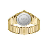 Hugo Boss Candor Black Dial Gold Steel Strap Watch for Men - 1514077 Authentic Buy Shop Now
