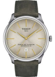 Tissot Chemin des Tourelles Automatic Powermatic 80 Ivory Dial Green Leather Strap Watch for Men - T139.407.16.261.00 Authentic Buy Shop Now