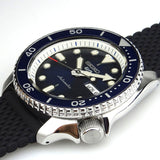 Seiko 5 Sports SKX Automatic Blue Dial Blue Silicone Strap Watch for Men - SRPD71K2 Authentic Buy Shop Now