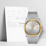 Tissot PRX Powermatic 80 Gold Automatic Silver Dial Silver Steel Strap Watch for Men - T931.407.41.031.01 Authentic Buy Shop Now