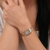 Emporio Armani Genni Crystals Gold Dial Gold Steel Strap Watch for Women - AR11663 Authentic Buy Shop Now