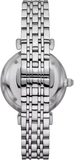 Emporio Armani Gianni T-Bar Pink Dial Silver Steel Strap Watch for Women - AR11686 Authentic Buy Shop Now