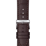 Tissot T Classic Dream Quartz White Dial Brown Leather Strap Watch for Men - T129.410.16.013.00 Authentic Buy Shop Now