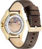 Citizen Mechanical Automatic Green Dial Brown Leather Strap Watch for Men - NJ0173-18X Authentic Buy Shop Now