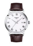 Tissot T Classic Dream Quartz White Dial Brown Leather Strap Watch for Men - T129.410.16.013.00 Authentic Buy Shop Now