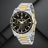 Maserati Velocità Chronograph Black Dial Two Tone Steel Strap Watch for Men - R8873652003 Authentic Buy Shop Now