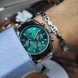 Maserati Attrazione Chronograph Green Dial Silver Steel Strap Watch for Men - R8853151011 Authentic Buy Shop Now