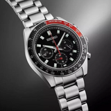 Seiko Prospex Speedtimer Solar Chronograph Black Dial Silver Steel Strap Watch for Men - SSC915 Authentic Buy Shop Now