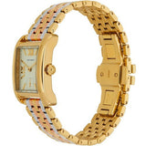 Tory Burch Eleanor White Dial Tri Tone Steel Strap Watch for Women - TBW1078 Authentic Buy Shop Now