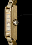 Emporio Armani Genni Crystals Mother of Pearl Dial Gold Steel Strap Watch for Women - AR11659 Authentic Buy Shop Now