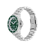 Emporio Armani Sea Explorer Green Dial Silver Steel Strap Watch for Men - AR60080 Authentic Buy Shop Now