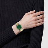 Versace Reve Analog Green Dial Two Tone Steel Strap Watch for Women - VE8B00524 Authentic Buy Shop Now