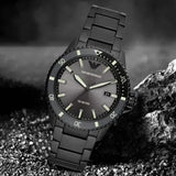Emporio Armani World Explorer Black Dial Black Steel Strap Watch for Men - AR11398 Authentic Buy Shop Now