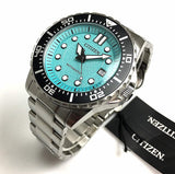 Citizen Mechanical Automatic Turquoise Dial Silver Steel Strap Watch for Men - NJ0170-83X Authentic Buy Shop Now