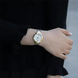 Emporio Armani Cleo Three Hand Mother of Pearl Dial Two Tone Steel Strap Watch for Women - AR11513 Authentic Buy Shop Now