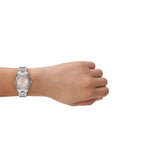Emporio Armani Federica Pink Dial Silver Steel Strap Watch for Women - AR11658 Authentic Buy Shop Now