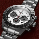 Seiko Prospex Speedtimer Solar Chronograph Silver Dial Silver Steel Strap Watch for Men - SSC911 Authentic Buy Shop Now