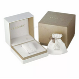 Versace Hellenyium Quartz White Dial Silver Steel Strap Watch for Women - VEHU00320 Authentic Buy Shop Now