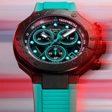 Tissot T Race Chronograph Black Dial Green Rubber Strap Watch for Men - T141.417.37.051.01 Authentic Buy Shop Now