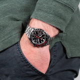 Seiko Prospex Speedtimer Solar Chronograph Black Dial Silver Steel Strap Watch for Men - SSC915 Authentic Buy Shop Now