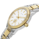 Tory Burch Collins White Dial Two Tone Steel Strap Watch for Women - TBW1306 Authentic Buy Shop Now