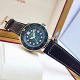 Citizen Mechanical Automatic Green Dial Brown Leather Strap Watch for Men - NJ0173-18X Authentic Buy Shop Now