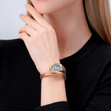 Just Cavalli Glam Evo 5 Black Dial Two Tone Steel Strap Watch for Women - JC1L251M0055 Authentic Buy Shop Now