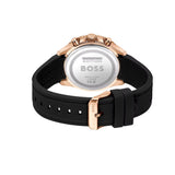 Hugo Boss Runner Chronograph Black Dial Black Silicone Strap Watch for Men - 1514168 Authentic Buy Shop Now