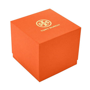 Tory Burch The Tory Chronograph White Dial Two Tone Steel Strap Watch for Women - TBW1052 Authentic Buy Shop Now