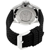 Emporio Armani Diver Black Dial Black Silicon Strap Watch for Men - AR11341 Authentic Buy Shop Now